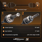2X CV Axles for Nissan Rogue (2008-2015)