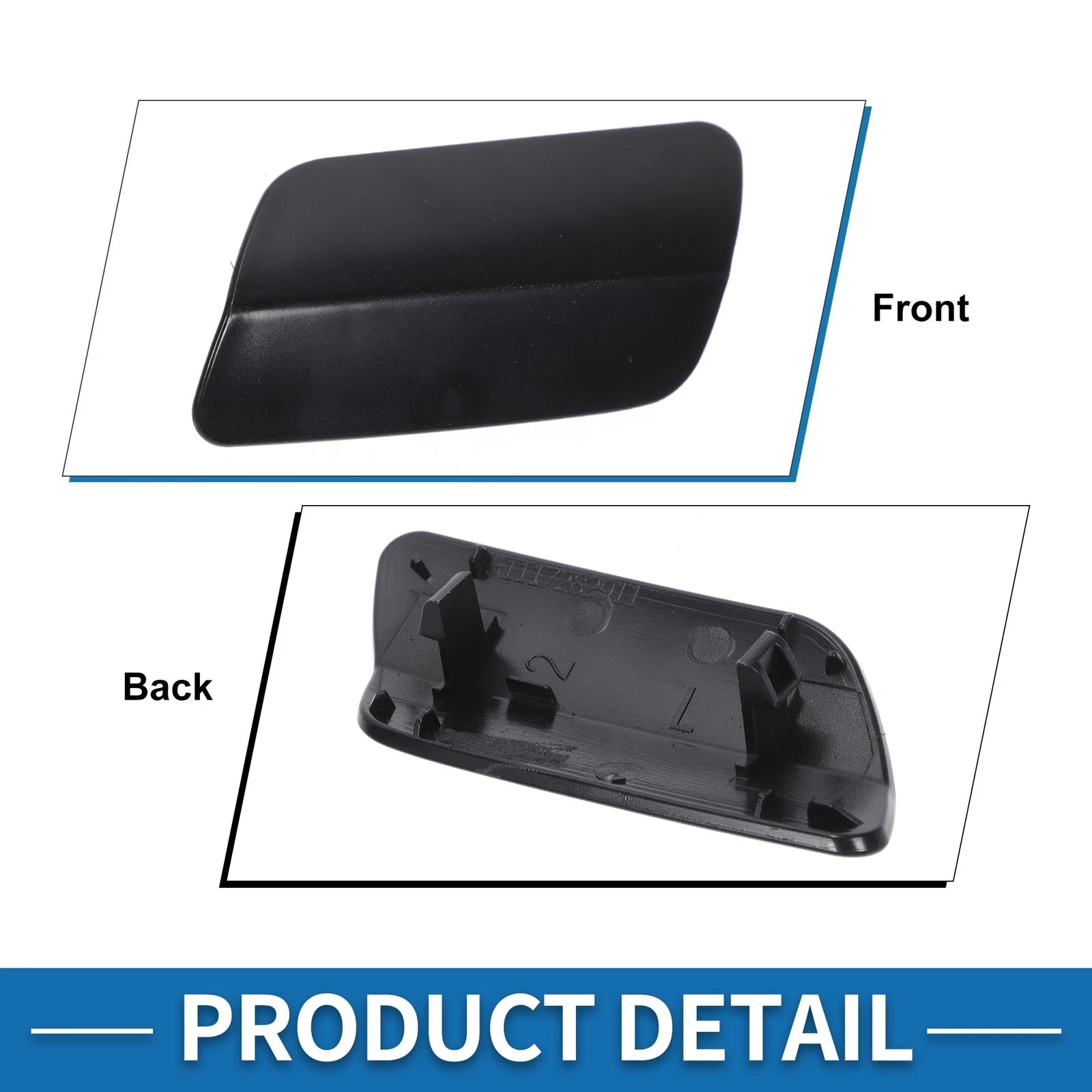 Front Left Headlight Washer Nozzle Cover for BMW 640i (2012–2015)