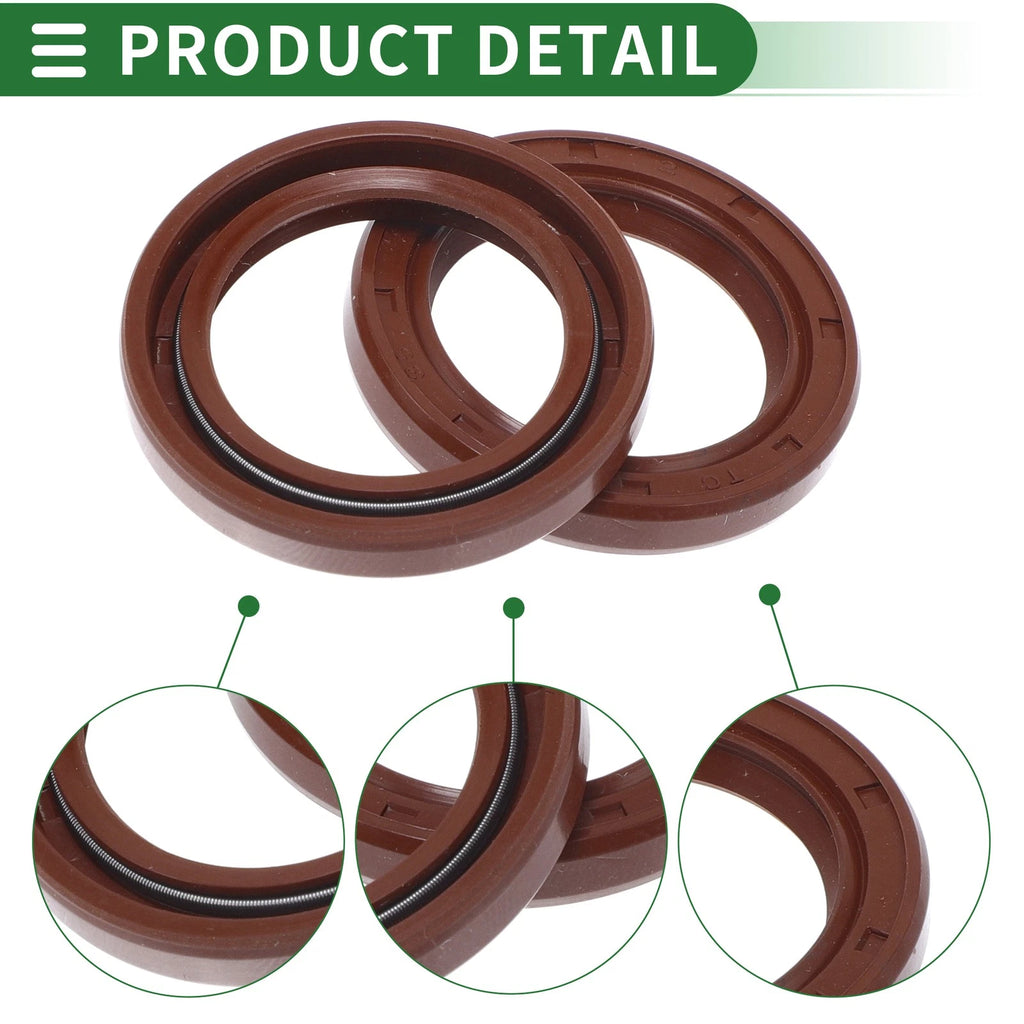 Set of 5 Oil Seal Rotary Shaft Seal FKM Rubber 25x35x5mm