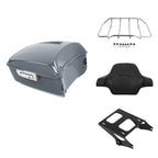 Trunk Backrest Rack Mount for Harley CVO Road Glide (2014–2026) Gunship Gray