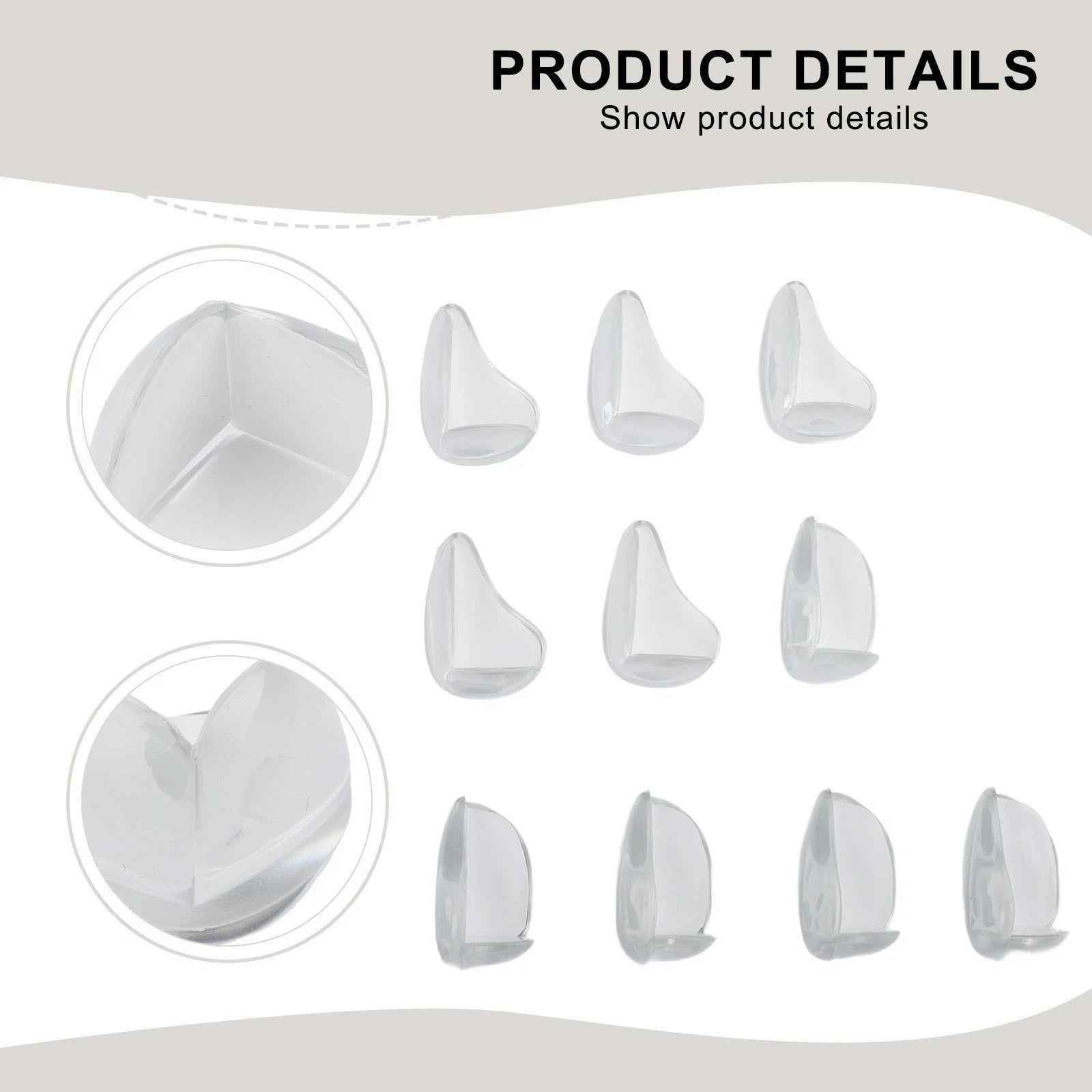 10X Child Safety Corner Edge Protectors Transparent Cushion Guards