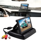 4-Inch HD Color Display Car Monitor with Folding Design for Universal Use