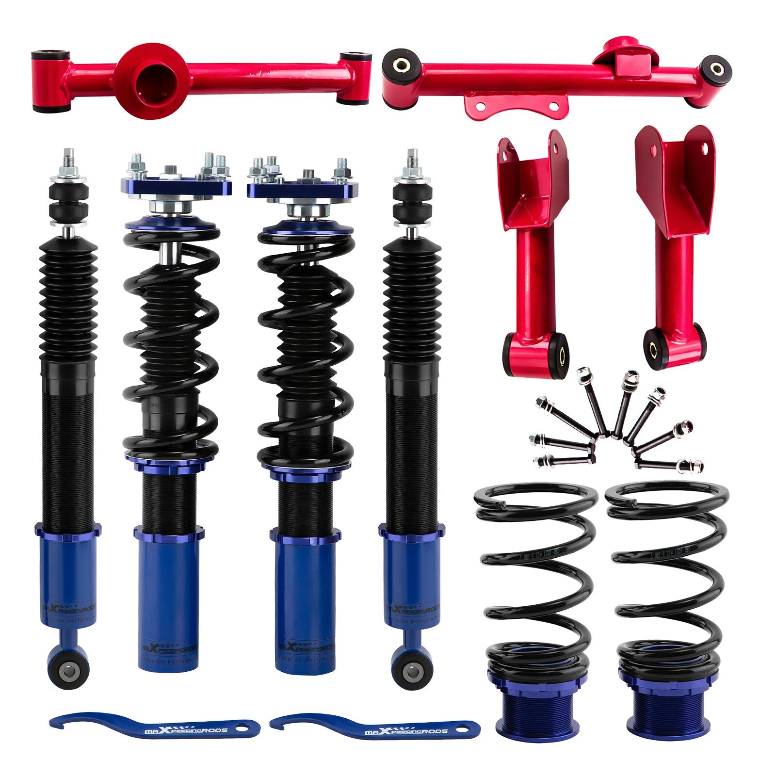 Coilovers Lowering Kit + Rear Control Arms for Ford Mustang (1994–2004)