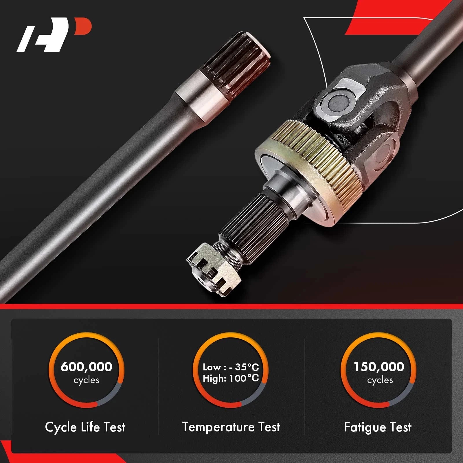 Front Left CV Axle Assembly for Jeep Wrangler JL (2018-2022) JT Gladiator