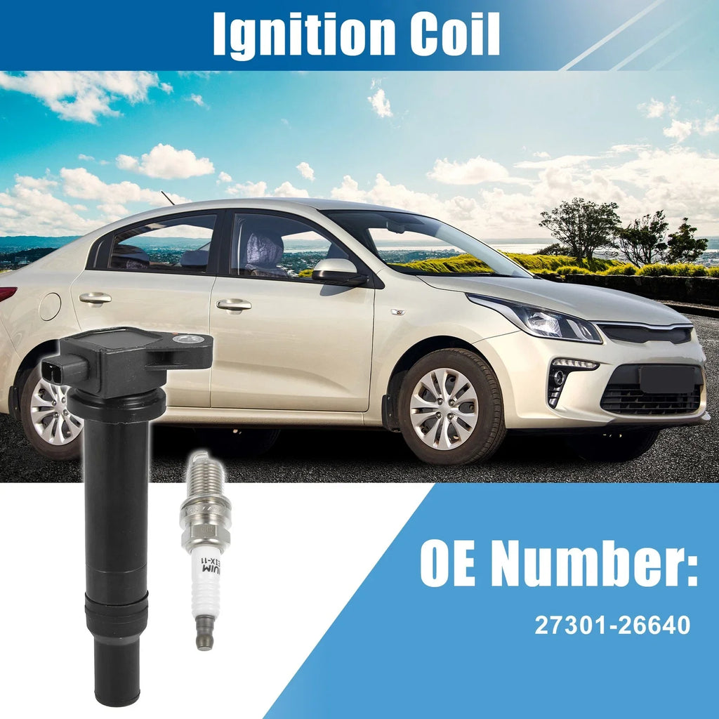 8 x Ignition Coil Packs & Spark Plugs for Hyundai Accent 1.6L (2010-2017)