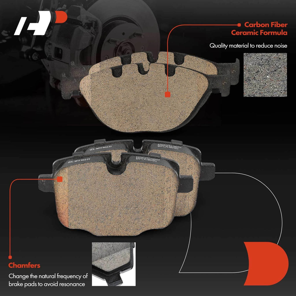8x Ceramic Brake Pads for BMW 550i 650i (2006–2017)