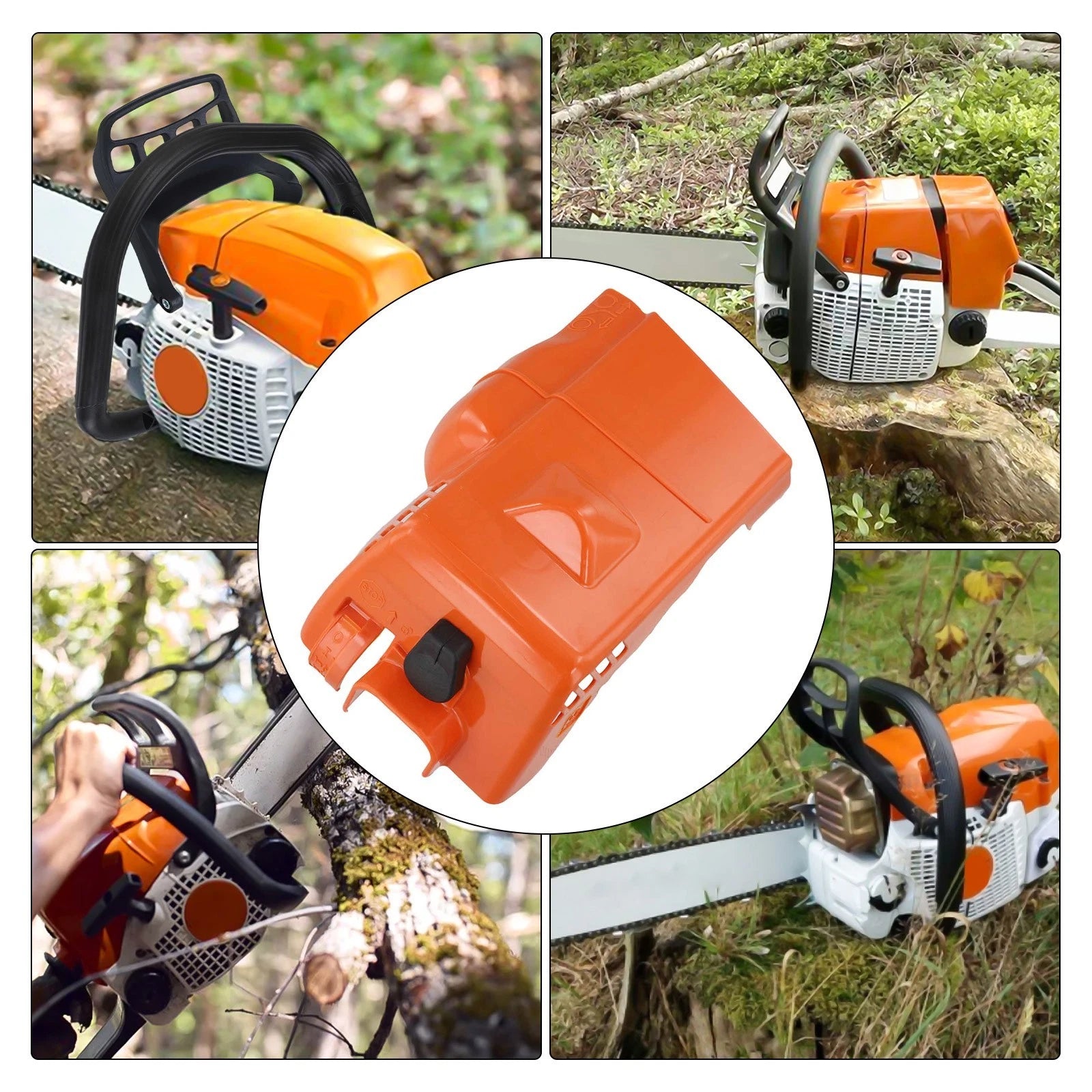Engine Cylinder Cover for Stihl Chainsaw MS170 MS180 (017 018)