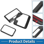 Light Trim Bezel Set for Suzuki Spacia Custom (Carbon Fiber, Black)