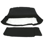 Convertible Soft Top for Fiat 124 (1966–1979) Black Sailcloth Vinyl