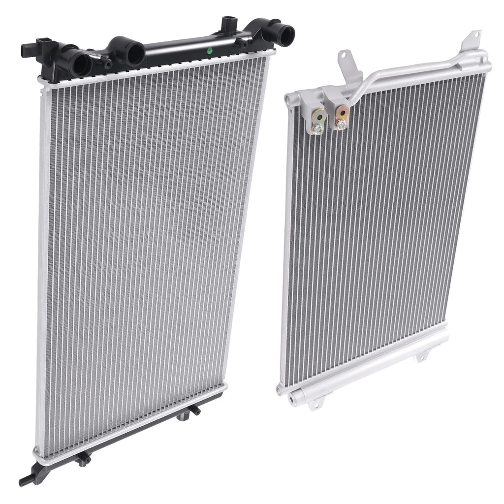 Coolant Radiator & AC Condenser for VW Beetle Hatchback (2013–2014) 5C0121251E