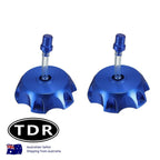 2X Blue Fuel Tank Cover Cap for XR50 CRF50 TTR KLX110 (50cc-160cc)