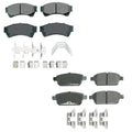 Set of 4 Akebono ProACT Ceramic Brake Pads for Ford Fusion MKZ Zephyr 2006–2012