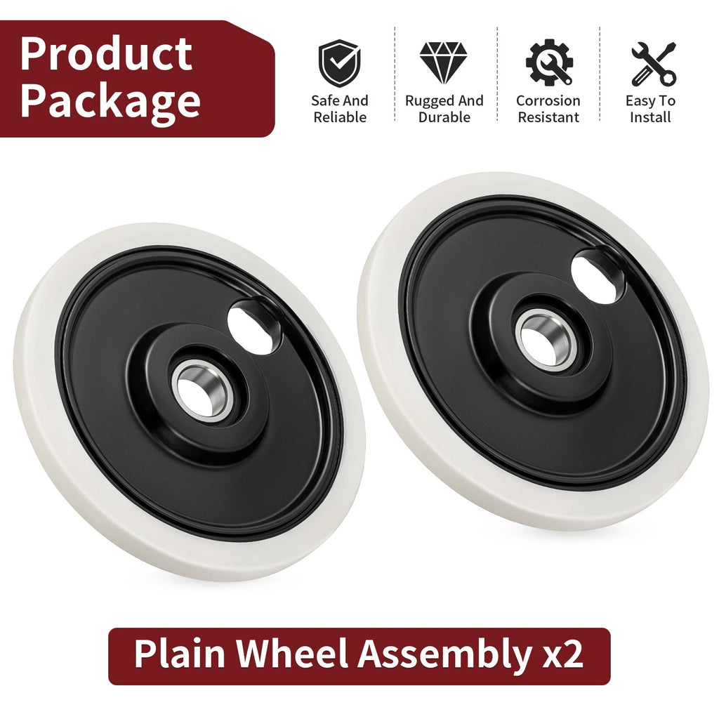 Set of 2 Plain Wheel Assembly for Polaris Indy Rush SwitchBack Titan 800 850 600