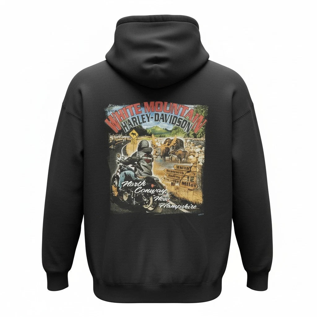 Fleece Pullover Hoodie for Harley-Davidson (Men's, Black)