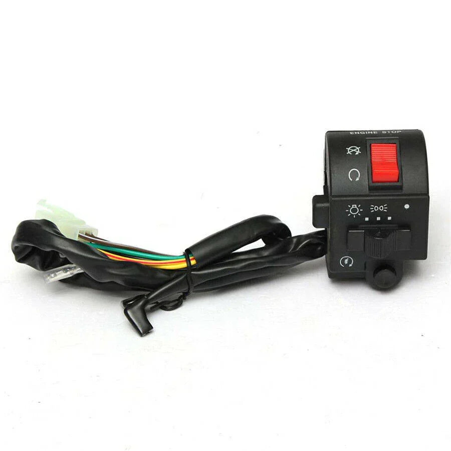 7/8 Handlebar Start Switch 12V Headlight Horn Turn Signal
