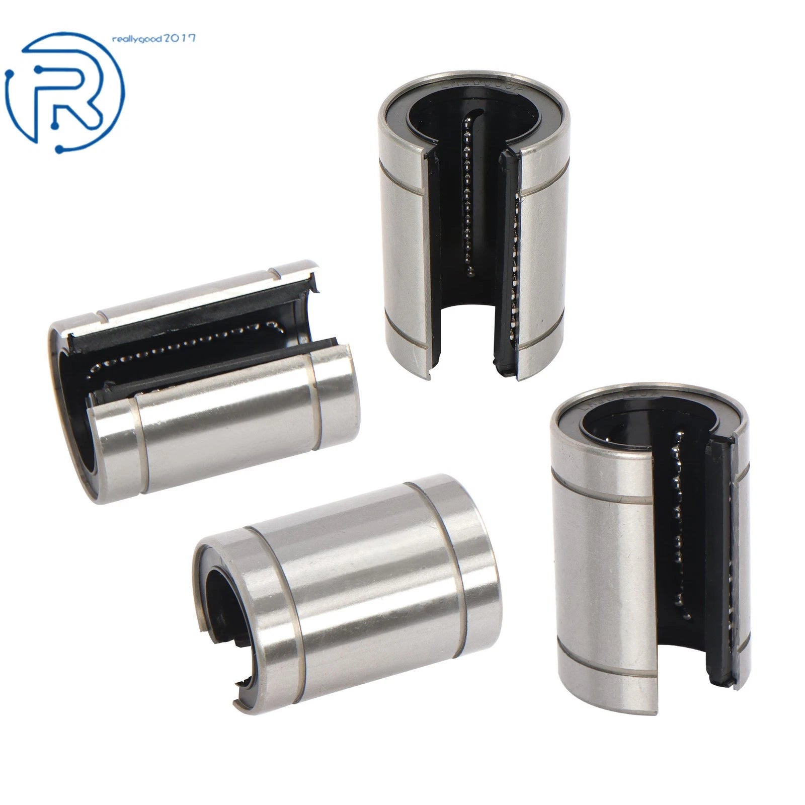 Set of 4 LM30UUOP Linear Bearings 30mm Bore 45mm OD Open Type for CNC