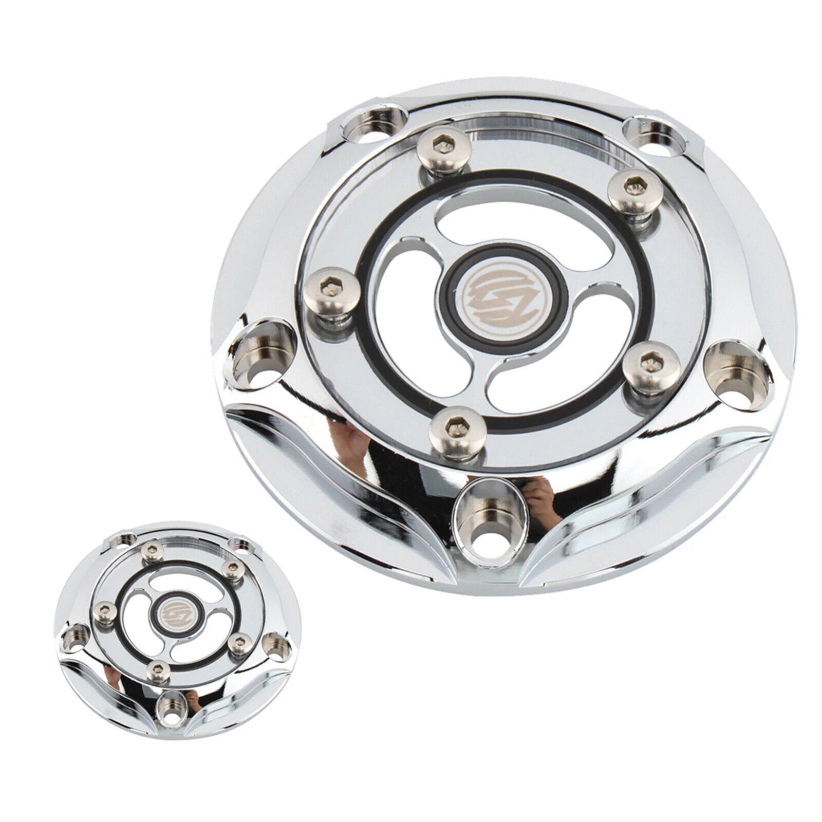 Chrome Alternator Stator Cover for Harley Road King Glide (2007–2016)
