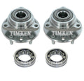Front and Rear Wheel Bearings & Hubs Kit for S10 Sonoma (1991–2004)