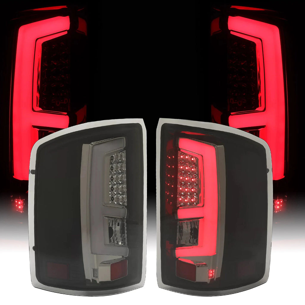 Set of 2 Tube LED Brake Tail Lights for GMC Sierra 1500 2500HD 3500HD (2014–2018)