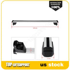Set of 2 Roof Rack Cross Bars for Audi Q5 SQ5 (2012–2015) Black Aluminum