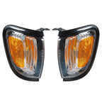 Pair Black Borders Corner Turn Signals for Toyota Tacoma (2001-2004)