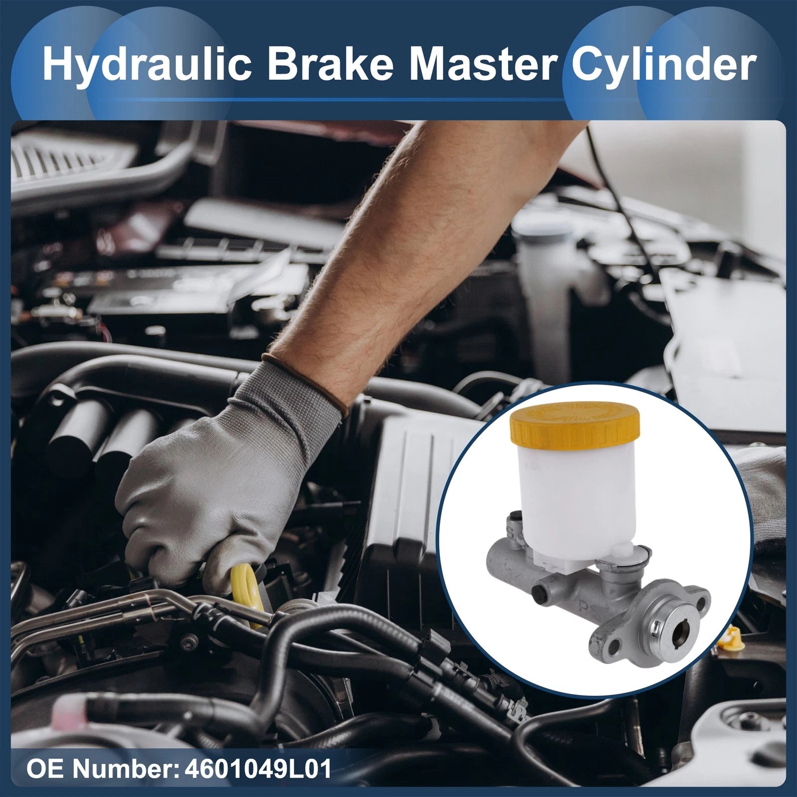 Brake Master Cylinder with Reservoir No. 4601049L01 for Nissan D21 (1986–1992)