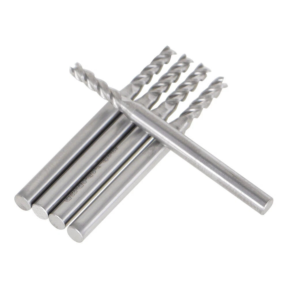 Set of 5 Carbide End Mills 3/8" LOC for Various Models