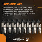 8x Ignition Coils & Spark Plug for Jaguar S-Type/XJ8 4.2L V8 (2003–2009) AJ810445