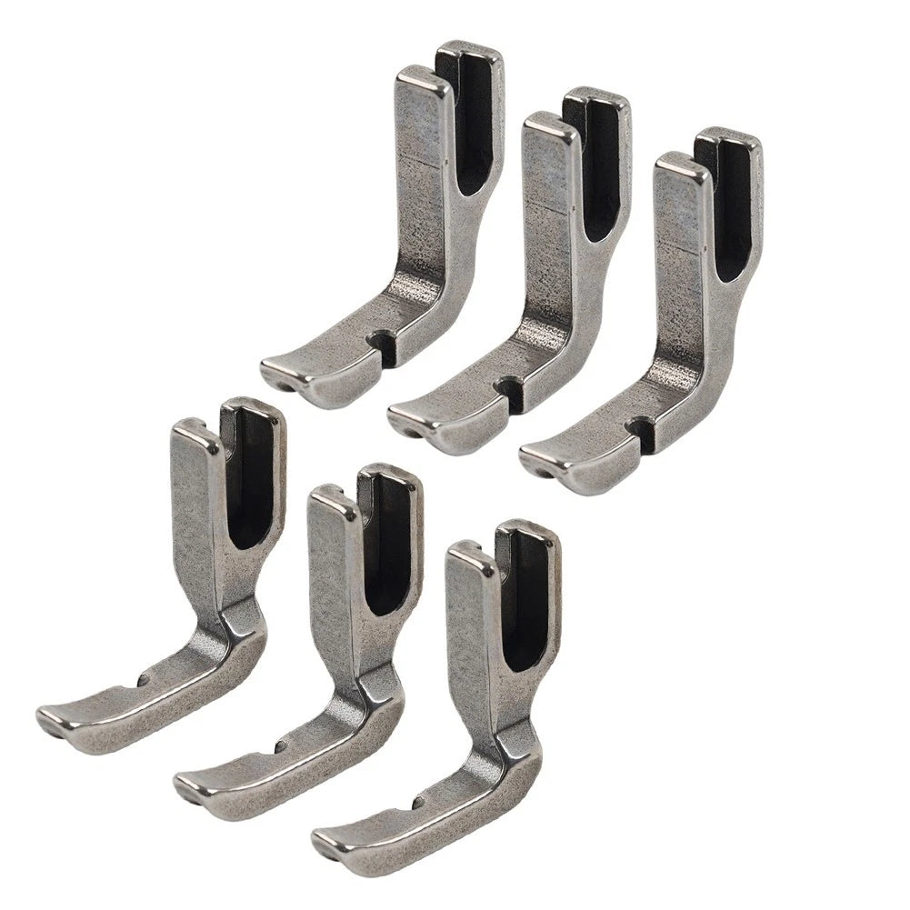 6PCS Zipper Piping Foot for Juki, Highlead, Singer, Consew