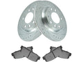 Rear Brake Pad and Rotor Kit for Mazda Protege Mazdaspeed (2003) JP656CB