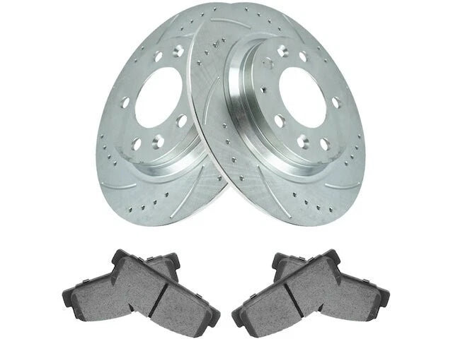 Rear Brake Pad and Rotor Kit for Mazda Protege Mazdaspeed (2003) JP656CB