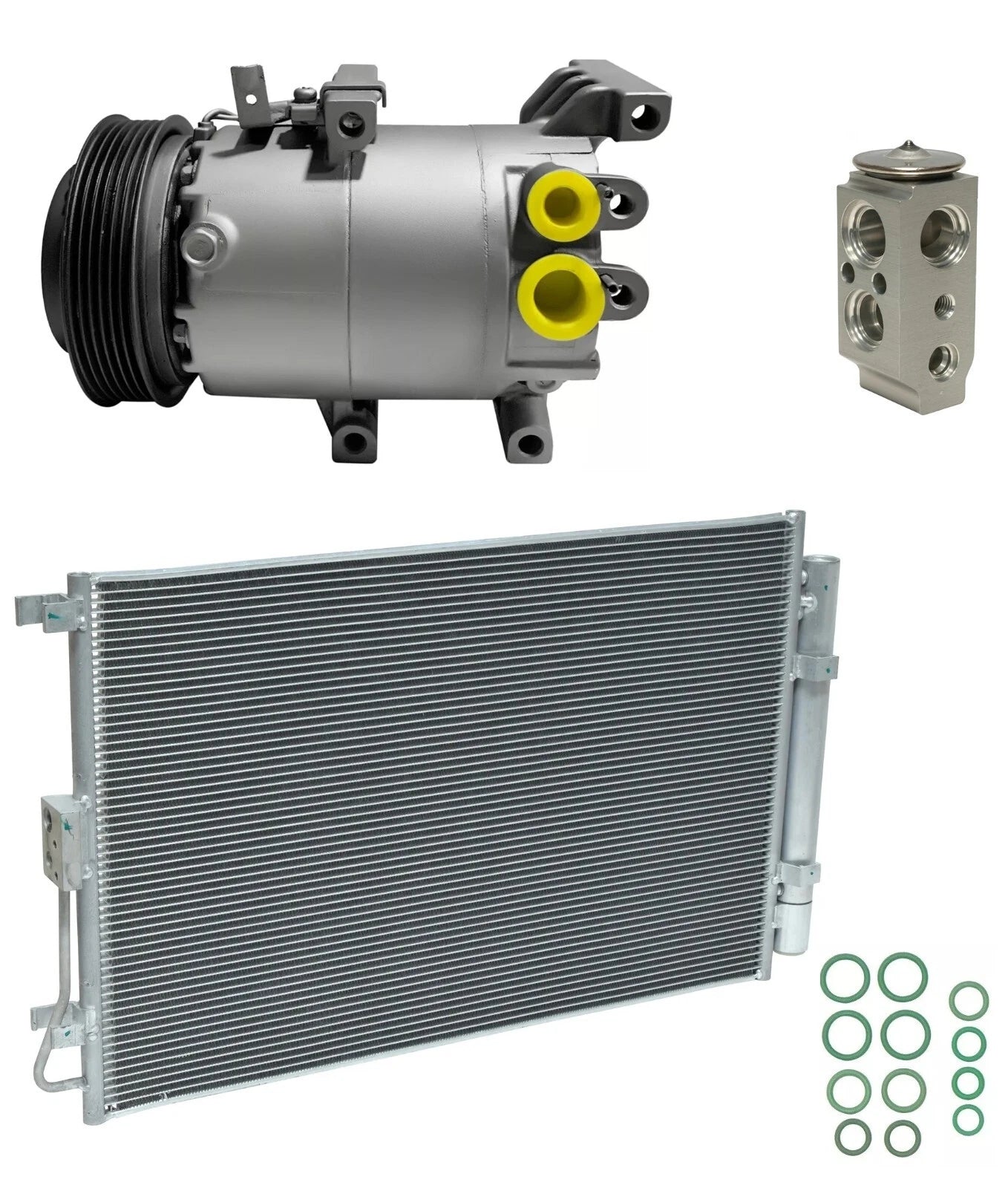 AC Compressor Kit with Condenser for Kia Soul 1.6L (2012–2014)