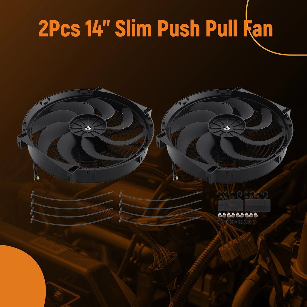 14 Inch Performance Cooling Fan 900CFM for Universal Radiator (Universal)