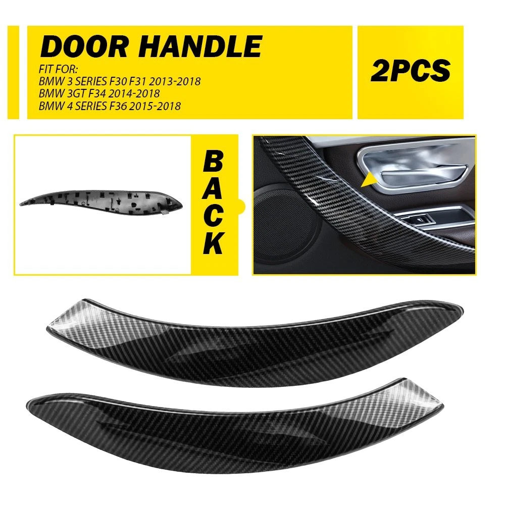 Carbon Fiber Inside Door Handle Cover Trim for BMW 3 Series F30 F31 (2013–2018)