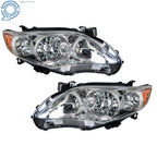 Headlights Pair for Toyota Corolla (2011–2013) Chrome