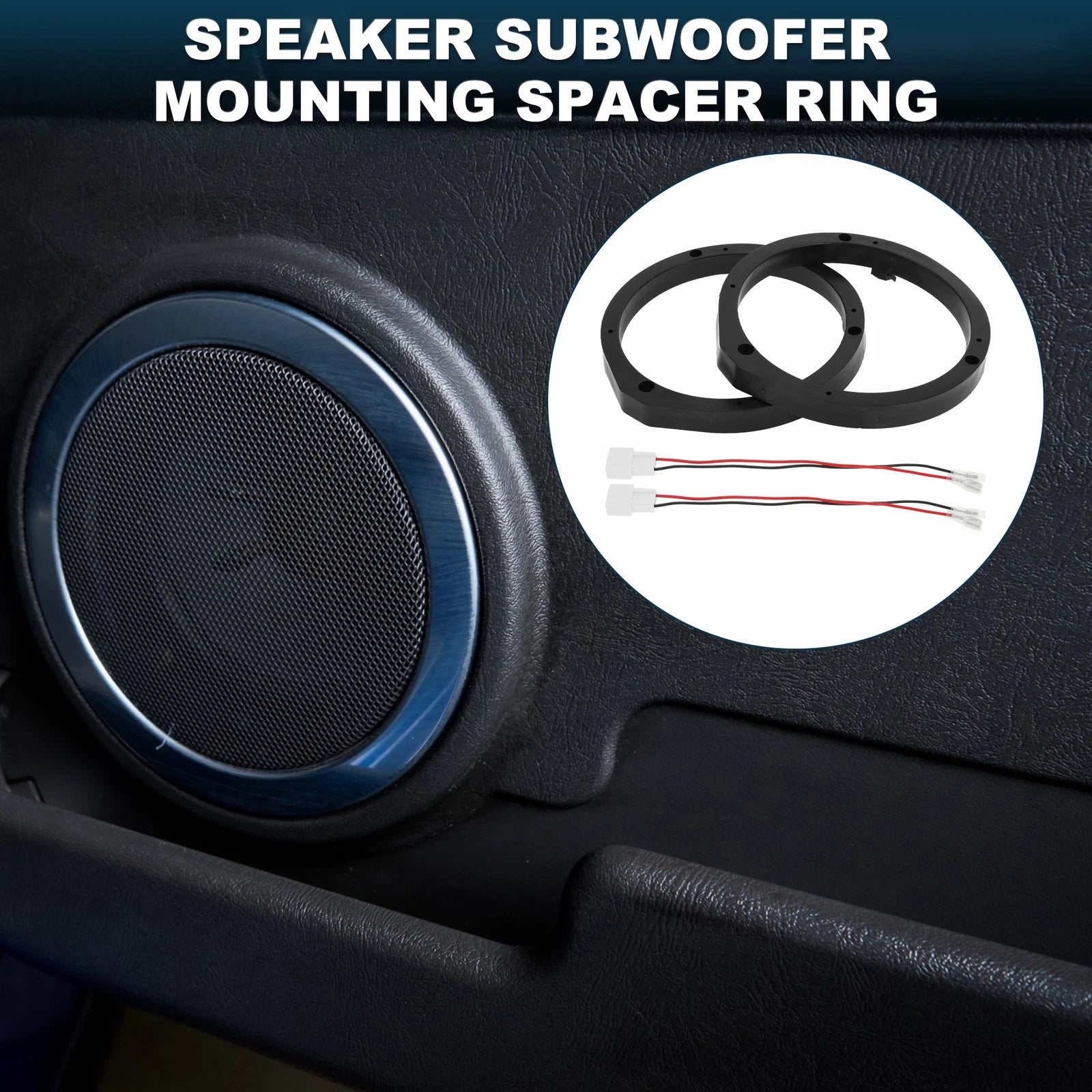 Set of 2 Speaker Spacer Rings for Honda Civic (6.5")