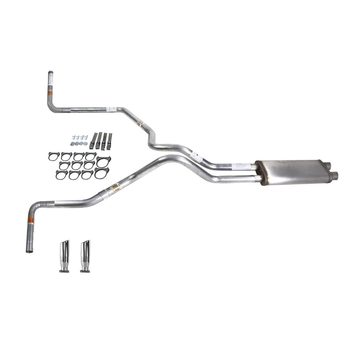 Dual Exhaust Pipe for Silverado (1996-1999) Stainless Steel Side Exit