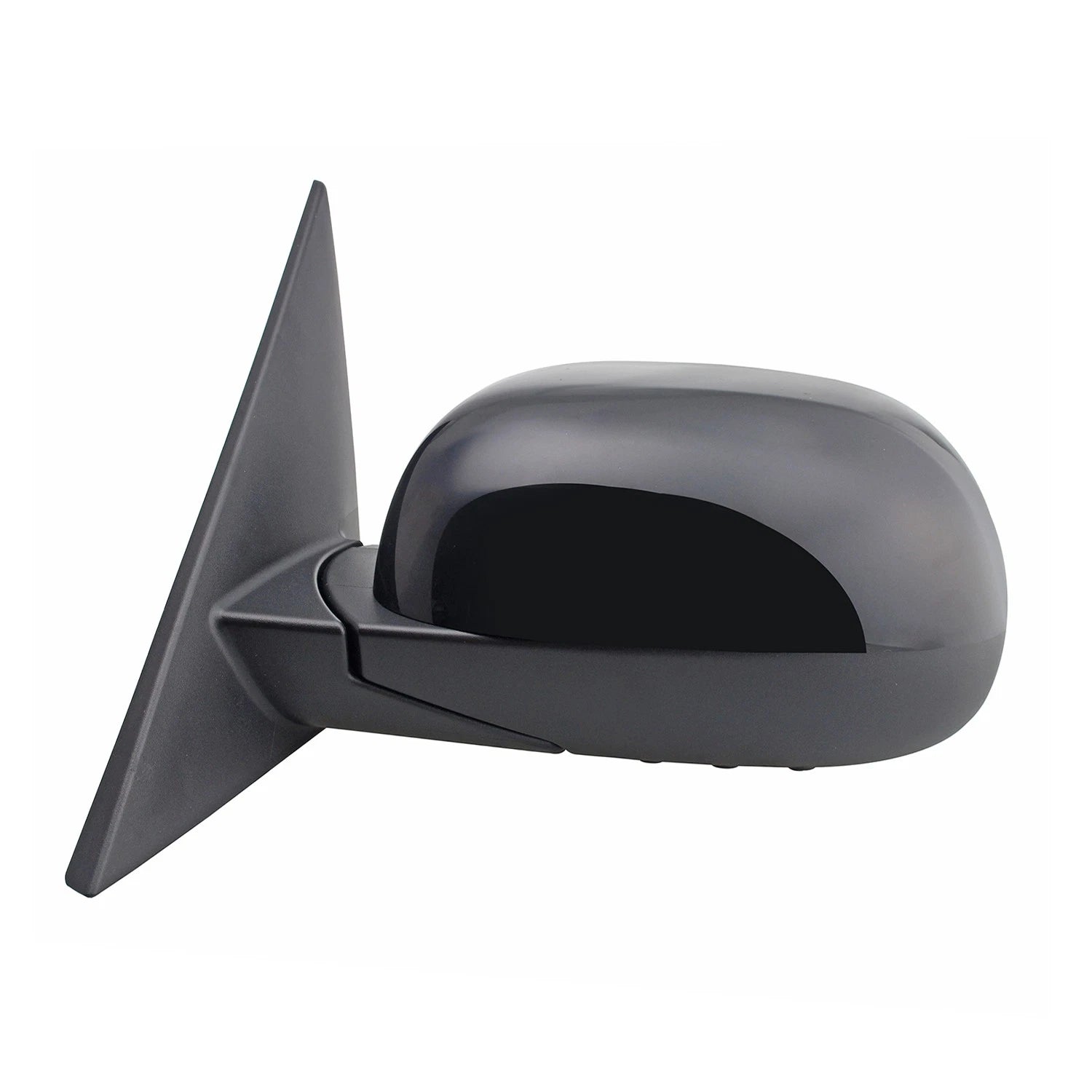 Replacement Ready to Paint Driver Side Power Door Mirror w/o Turn Signal for