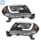LED Projector Headlights for Toyota Tacoma (2005-2011) Black