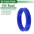Set of 5 Oil Seal Rotary Shaft Seal 50x62x12mm High Pressure for Automotive