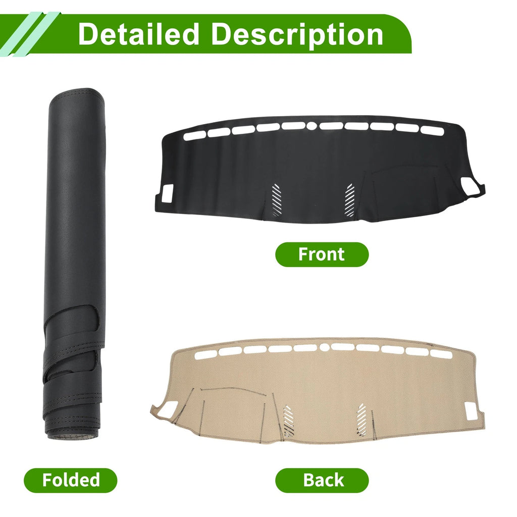 Dashboard Cover Mat for Ford Ranger (2018–2021) - Black
