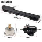 Fuel Pressure Regulator & Rail Line Kit for B-Series B16 B18 B20 Si LS GSR