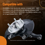 Steering Knuckle with Wheel Bearing Hub for Honda Civic DX EX Hybrid (2006–2011)