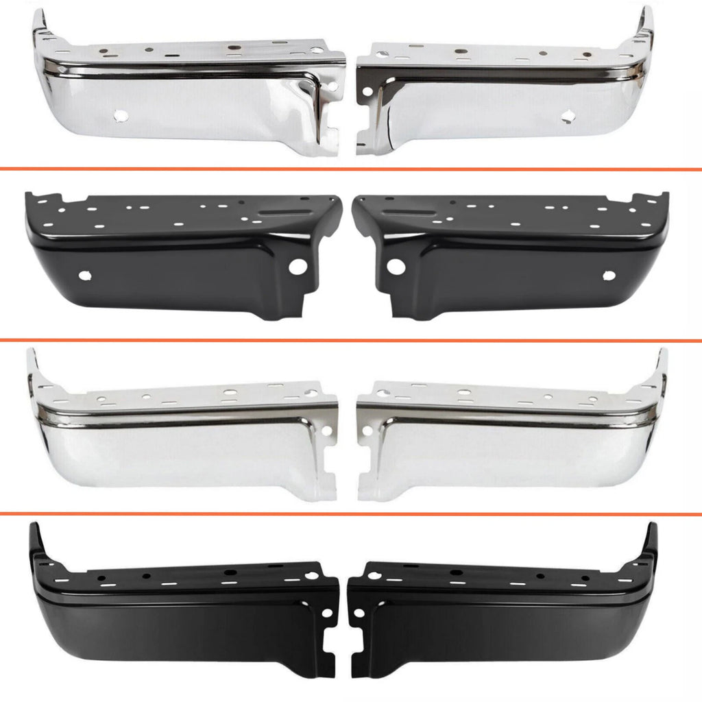 Rear Step Bumper End Face Bar for Ford F150 F250 (2009–2014) W & W/O Sensor Hole