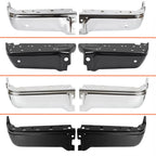 Rear Step Bumper End Face Bar for Ford F150 F250 (2009–2014) W & W/O Sensor Hole