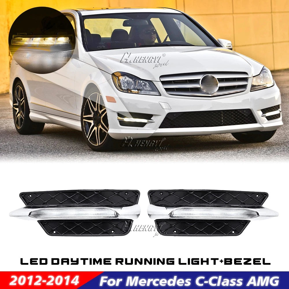 LED Fog Lights for Mercedes W204 C-Class (2012–2014) - 1 Pair