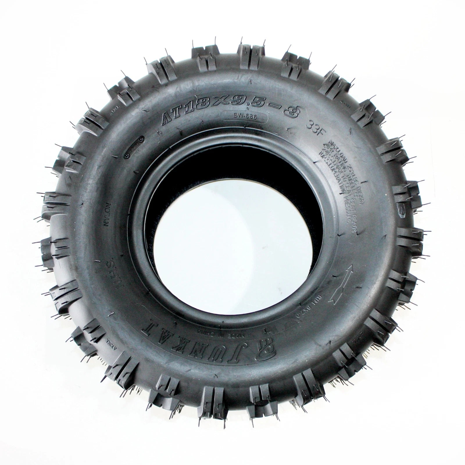 4-Ply 18 x 9.50-8 Rear Tire for 150cc Quad Dirt Bike ATV