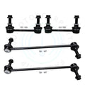 Set of 4 Front Rear Sway Bar End Links for Ford Fusion Edge Lincoln MKZ (2013–2018)