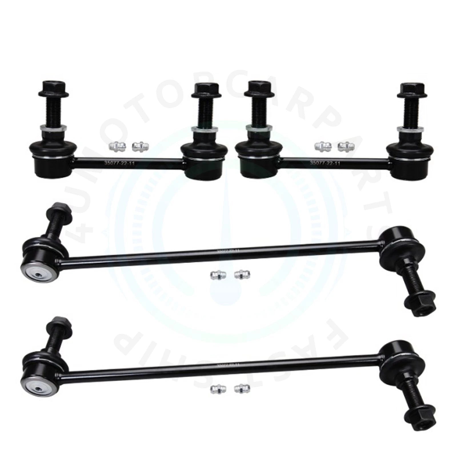 Set of 4 Front Rear Sway Bar End Links for Ford Fusion Edge Lincoln MKZ (2013–2018)