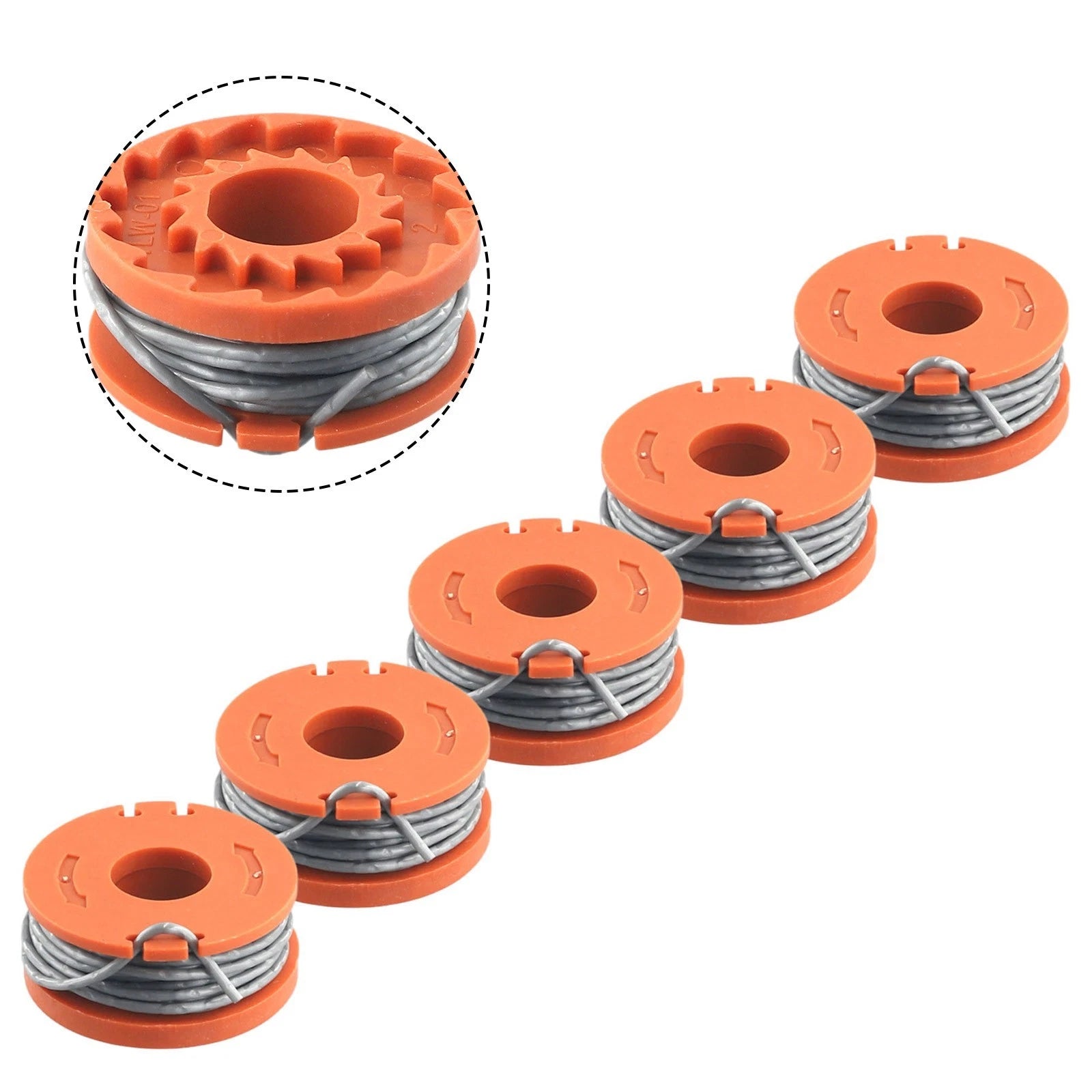 5 Pack Trimmer Spool & Line for Spear Jackson S1825CT S3630CT S3630CT2